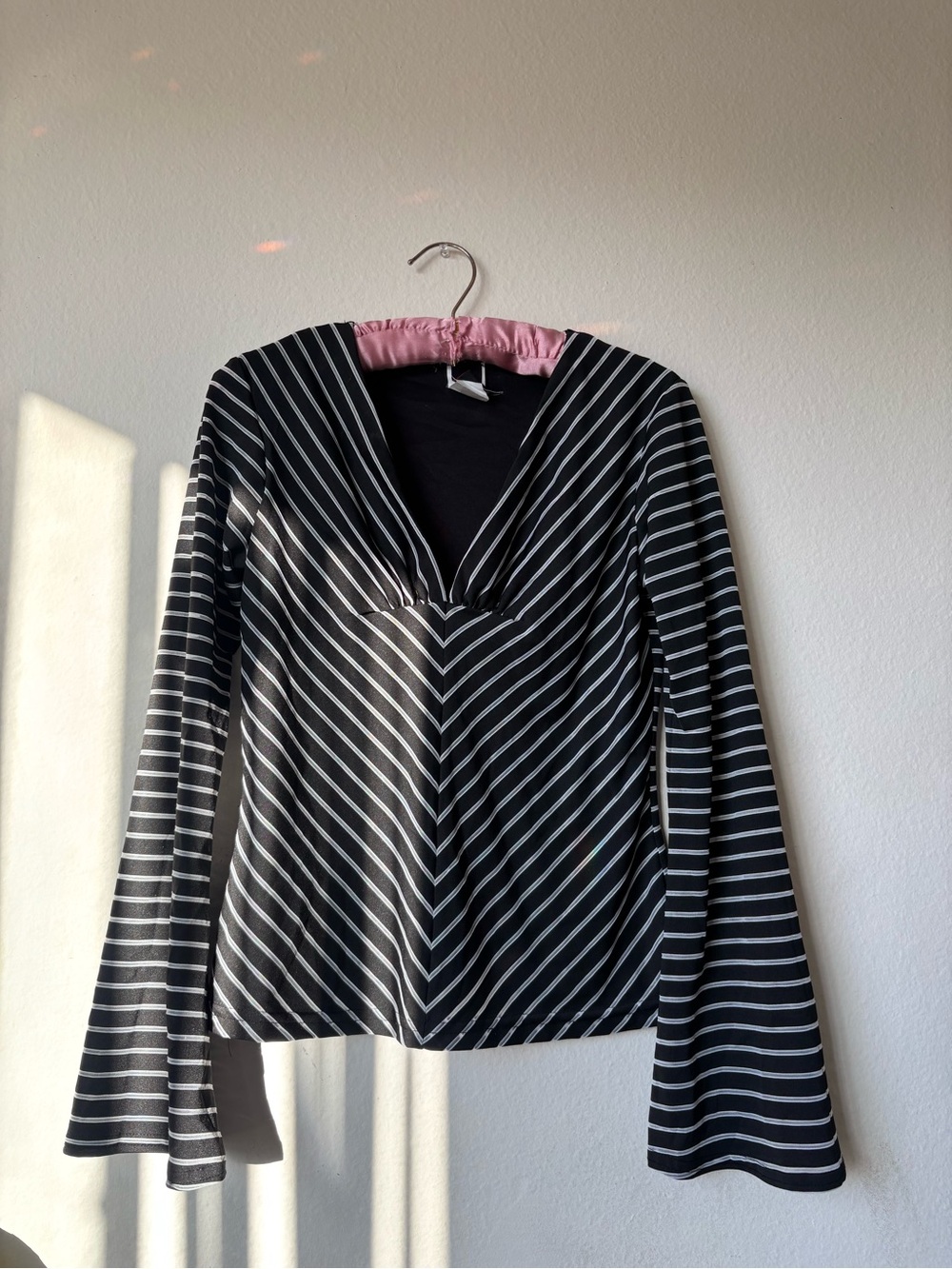 Vintage Whimsy Wrapper Bell Sleeve blouse